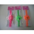 SOS-6573 -STRETCHY  NEON HEADBAND - FLOWERS - 3 ASSTD COLOURS - 12 (1doz) in a packet