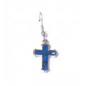 #1 Cross Silver Earring